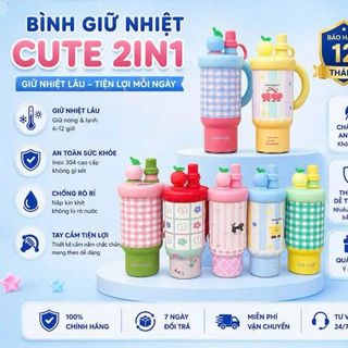 CGN Cốc Giữ Nhiệt 800ml Cute Núm Hoa Quả ( THÙNG 40C )