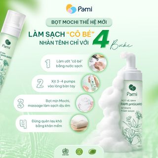 Dung dịch vệ sinh phụ nữ dạng bọt siêu mịn Pami pHGuard dưỡng ẩm cân bằng pH, giảm vi khuẩn
