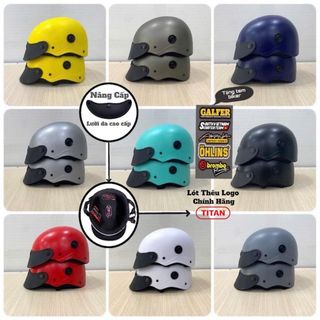 Bảo Di Shop Nón Bảo Hiểm Chính Hãng BẢODI HELMET 1/2 Đầu - Màu Sơn Nhám - Có Lỗ Thông Gió - Hợp Với Nam & Nữ