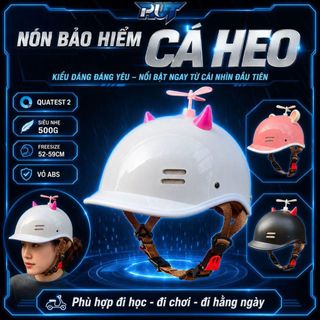 Nón Bảo Hiểm Cá Heo Nửa Đầu 1/2 Chính Hãng Cao Cấp Phong Cách Thời Trang Đi Phố Phù Hợp Cho Nam Nữ