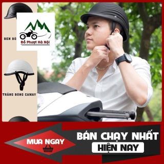 Mũ Bảo Hiểm Thời Trang - An Toàn - Giá Rẻ DANGROUP Mũ bảo hiểm nửa đầu cao cấp - Mũ Ngựa Vỏ Sò Kiểu Dáng Thể Thao