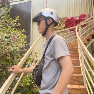 Bảo Di Shop Nón Bảo Hiểm Nửa Đầu Sơn Nhám Nhãn Hiệu S, Mũ Bảo Hiểm 1/2 Trơn C4M Helmets Có Lỗ Thông Gió Mỏ Mềm Tháo Rời