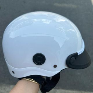 Bảo Di Shop Nón bảo hiểm 1/2 nút thông gió sơn bóng
