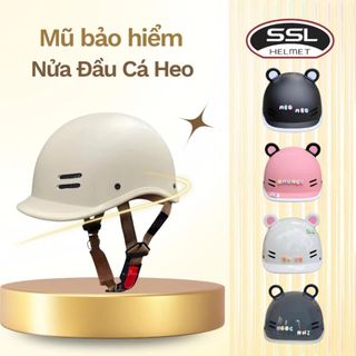 Mũ Bảo Hiểm Kiểu Dáng Cá Heo Đủ Màu Cao Cấp Phù Hợp Cả Nam Và Nữ