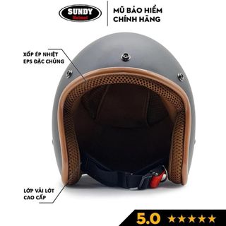 Mũ Bảo Hiểm Thời Trang - An Toàn - Giá Rẻ DANGROUP Mũ bảo hiểm 3/4 đầu Helmets thời trang, an toàn kèm kính Phi Công, UV, nhiều màu cá tính, Freesize (55-58cm)
