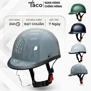 Mũ Bảo Hiểm Thời Trang - An Toàn - Giá Rẻ DANGROUP Nón Bảo Hiểm Lưỡi Trai Nửa Đầu Đua Ngựa Màu Xám Hot Trend Thời Trang Đi Trong Phố - Bảo Hành 12 Tháng