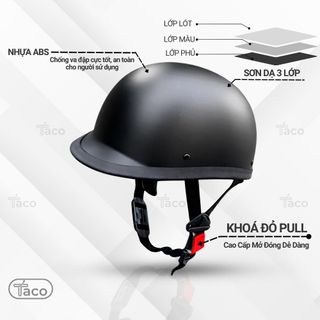Mũ Bảo Hiểm Thời Trang - An Toàn - Giá Rẻ DANGROUP Nón Bảo Hiểm Lưỡi Trai Nửa Đầu Đua Ngựa Màu Xám Hot Trend Thời Trang Đi Trong Phố - Bảo Hành 12 Tháng