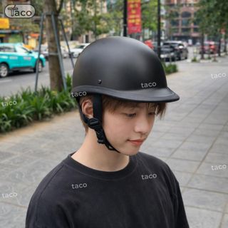 Mũ Bảo Hiểm Thời Trang - An Toàn - Giá Rẻ DANGROUP Nón Bảo Hiểm Lưỡi Trai Nửa Đầu Đua Ngựa Màu Xám Hot Trend Thời Trang Đi Trong Phố - Bảo Hành 12 Tháng