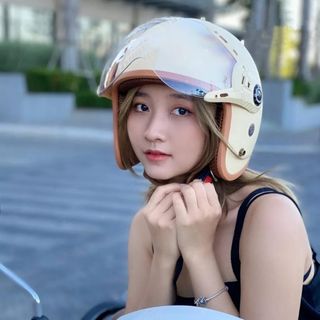 Mũ Bảo Hiểm 3/4 Kính Chống Tia UV Cao Cấp, Nón Bảo Hiểm 3/4 Thời Trang Gọn Nhẹ Nhiều Màu Cho Nam và Nữ
