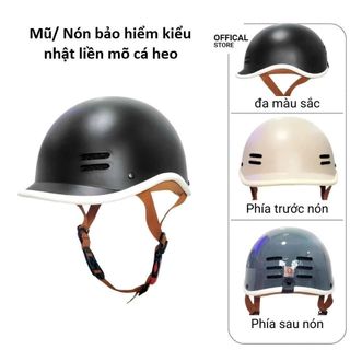 Mũ Bảo Hiểm Thời Trang - An Toàn - Giá Rẻ Bảo Di Shop [ MÀU ĐEN NHÁM VIỀN TRẮNG] Nón bảo hiểm Cá Heo nam nữ cao cấp đa sắc màu để lựa chọn, mũ cute