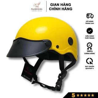 Bảo Di Shop Nón bảo hiểm nửa đầu thời trang, kiểu dáng nón sơn năng động, có lỗ thông gió thoáng mát