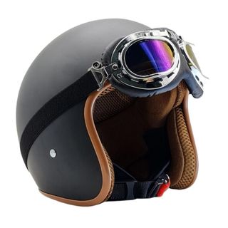 Mũ Bảo Hiểm Thời Trang - An Toàn - Giá Rẻ DANGROUP Mũ bảo hiểm 3/4 đầu, Helmets, nhiều màu sắc thời trang, cá tính, Freesize (54-58cm) kèm kính Phi Công, UV.