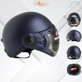 Mũ Bảo Hiểm Thời Trang - An Toàn - Giá Rẻ DANGROUP Mũ Bảo Hiểm Chính Hãng Size Đầu 57-59cm Xanh Nhám - Kính Màu Trà - Bảo hành 12 tháng
