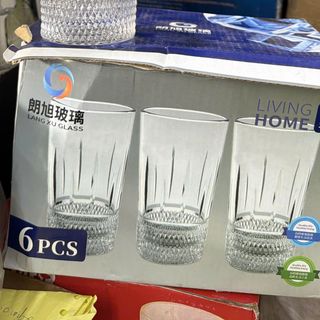 Bộ 6 Cốc Thủy Tinh LXZS0621-3 260ML (THÙNG 8B)