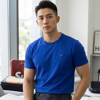 T- Shirt TM nam. Full 7 colors. Chất 100% COTTON chính phẩm co giản 4 chiều.