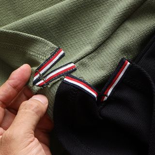 Polo - TM nam. Vải cá sấu lục giác % cotton nam.