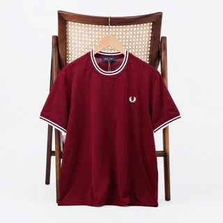 Áo thun nam. Chất áo cotton 4c may phối bo sọc.