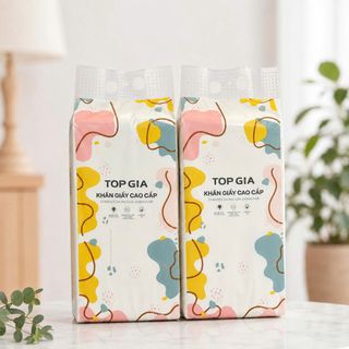 Khăn Giấy Rút Khô Đa Sắc Top Gia 1280 Tờ Full Vat