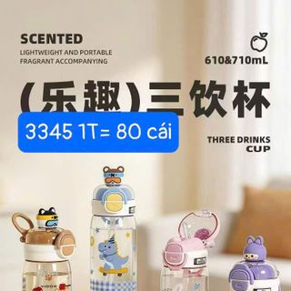Bình Nước Nhựa Trẻ Em 710ml 3345 ( THÙNG 80C )