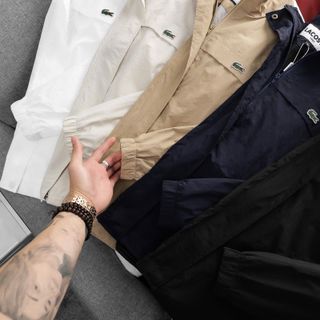Jacket nam. Áo khoác nam. Chất dù nhăn khoá zip.