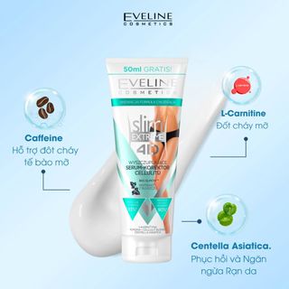 Kem tan mỡ Eveline giúp da săn chắc, giảm mỡ bụng tuýp 250ml