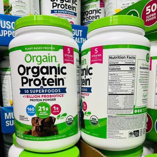 [Giá Sỉ Tốt] Bột Đạm Thực Vật Hữu Cơ Orgain Organic Protein & Superfoods Mỹ (1.2kg / 2.70 lbs)