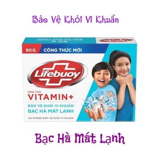 Xà bông Lifebuoy Bảo Vệ Vượt Trội Khỏi Vi Khuẩn Màu Xanh Biển 90g Thùng 72 cục