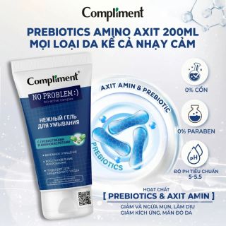 Gel rửa mặt Compliment Prebiotics Amino Axit