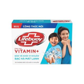 Xà bông Lifebuoy Bảo Vệ Vượt Trội Khỏi Vi Khuẩn Màu Xanh Biển 90g Thùng 72 cục