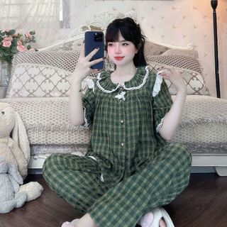 Bộ Mặc Nhà Mùa Hè Caro Dễ Thương - Thương Hiệu Uy Tín