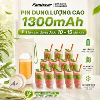 [NHẬP SỈ GIÁ TỐT] Máy xay sinh tố cầm tay nhỏ gọn tiện lợi 450ml kèm dây sạc type-C, nhập càng nhiều, giá sỉ càng tốt