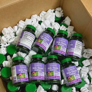 VIÊN UỐNG BỔ GAN 180 viên BỔ SUNG CÂY KẾ SỮA PURITAN'S PRIDE MILK THISTLE EXTRACT 1000MG