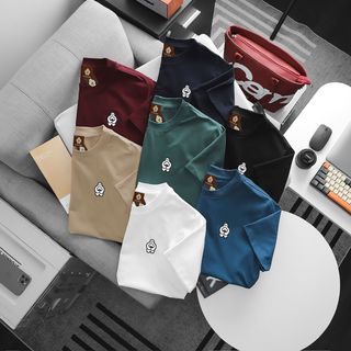 Mẫu Áo thun nam. Chất vải cotton 4c. Thiết kế basic với tông màu trẻ trung.