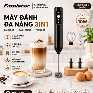 [GIÁ SỈ CẠNH TRANH] Máy Tạo Bọt Sữa Cầm Tay -Máy Đánh Trứng - trộn bột Mini 3 IN 1 tiện lợi, chất lượng bảo đảm, sỉ lẻ toàn quốc