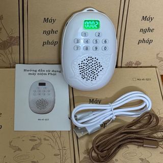 Máy Nghe Pháp ,Tụng Kinh,Niệm Phật Hình Lá Bồ Đề,Có Khe Gắn Thẻ Nhớ,Màn Hình LCD Hiển Thị Số Bài Tiện Lợi