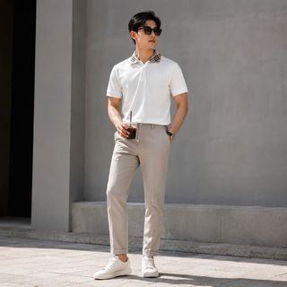 Mẫu áo polo nam. Cotton dệt cao cấp.