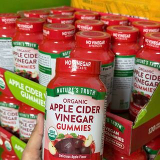 KẸO DẺO GIẤM TÁO HỮU CƠ NATURE'S TRUTH ORGANIC APPLE CIDER VINEGAR GUMMIES  120 viên