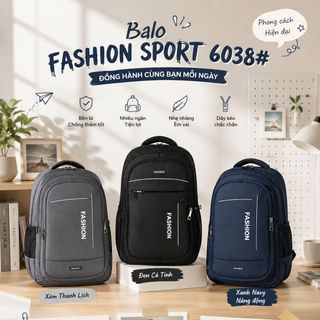 BALO LAPTOP A6038 – Dáng Lớn, Nhiều Ngăn, CÔNG SỞ, ĐI HỌC, ĐI LÀM Tiện Lợi