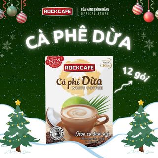 Thùng 24 Hộp Cà Phê Dừa Rock Coffee Hộp Giấy