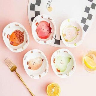 Bát mắm sứ, bát gia vị họa tiết hoa quả cute (THÙNG 200C)