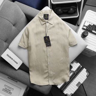 Sơ mi nam. Chất vải lụa linen.