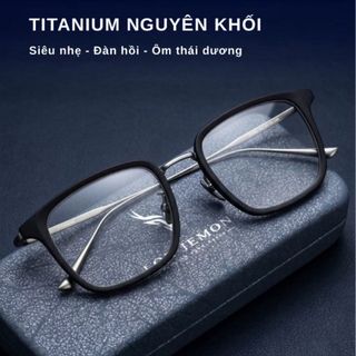 Gọng kính Titan nguyên khối _ Dòng kính kim loại titanium cao cấp ĐÀN HỒI