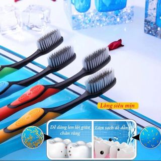 Bàn Chải Đánh Răng Mềm Than Tre Bossi, Loại Cao Cấp, Giá Siêu Rẻ