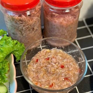 Ruốc tươi muối xổi có gia vị vừa vặn, cay, Món ngon nhà làm- 500GR