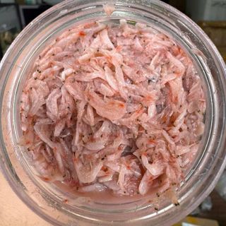 Ruốc tươi muối xổi có gia vị vừa vặn, cay, Món ngon nhà làm- 500GR