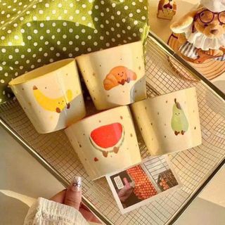 Cốc Sứ Họa Tiết Hoa Qủa Cute (THÙNG 240c)