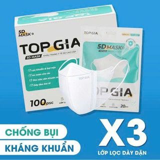 Khẩu Trang Top Gia Full Vat - Thùng 100 Cái