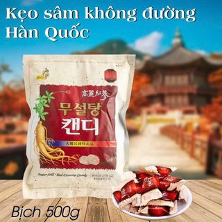 Kẹo Hồng Sâm Hàn Quốc Túi Trắng 500g