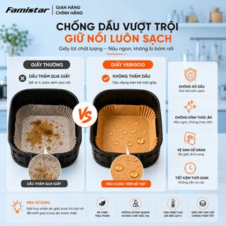 [Combo 100 tờ] Giấy lót nồi chiên không dầu tròn , chất liệu bột giấy tự nhiên, đạt chuẩn an toàn thực phẩm, sỉ lẻ số lượng lớn