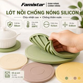 Miếng lót silicon mềm dẻo FAMISTAR GRCD01 cách nhiệt chống thấm nước cực tốt, nhập càng nhiều giá càng tốt